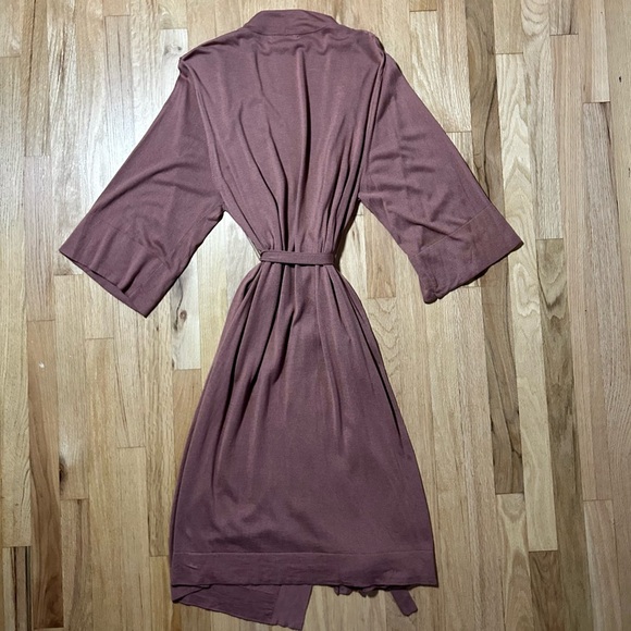 NAADAM khimori silk cashmere robe lounge cozy luxe - Picture 9 of 9